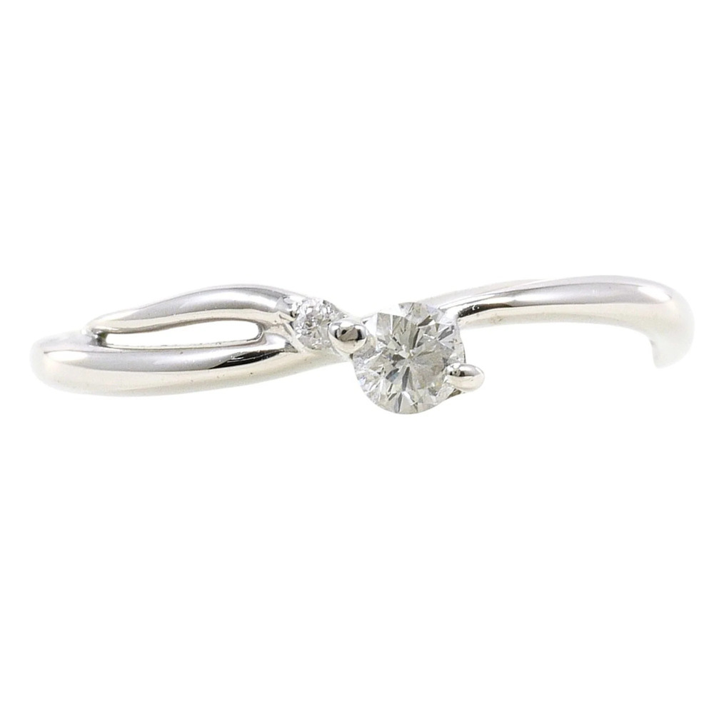 VINTAGE 18k Silver Diamond Ring